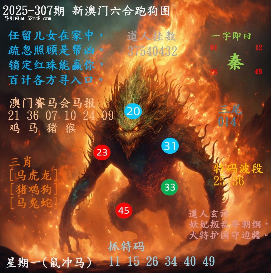 新澳门六合跑马图307期