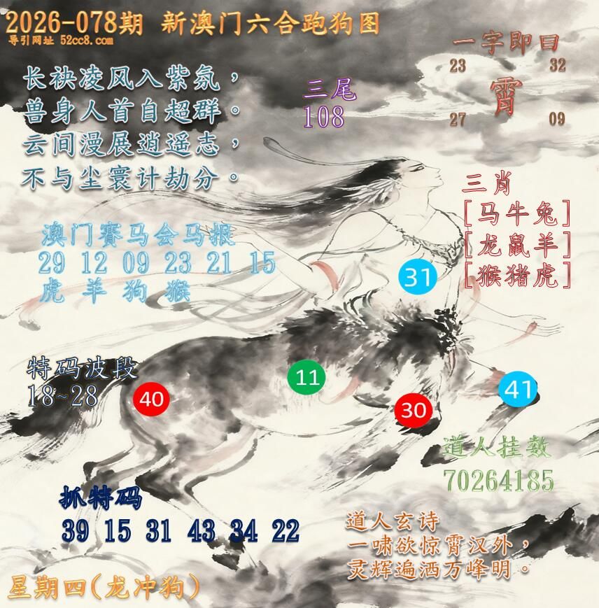 新澳门六合跑马图078期