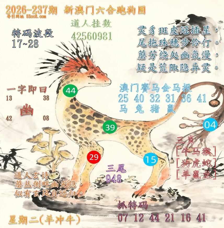 新澳门六合跑马图237期