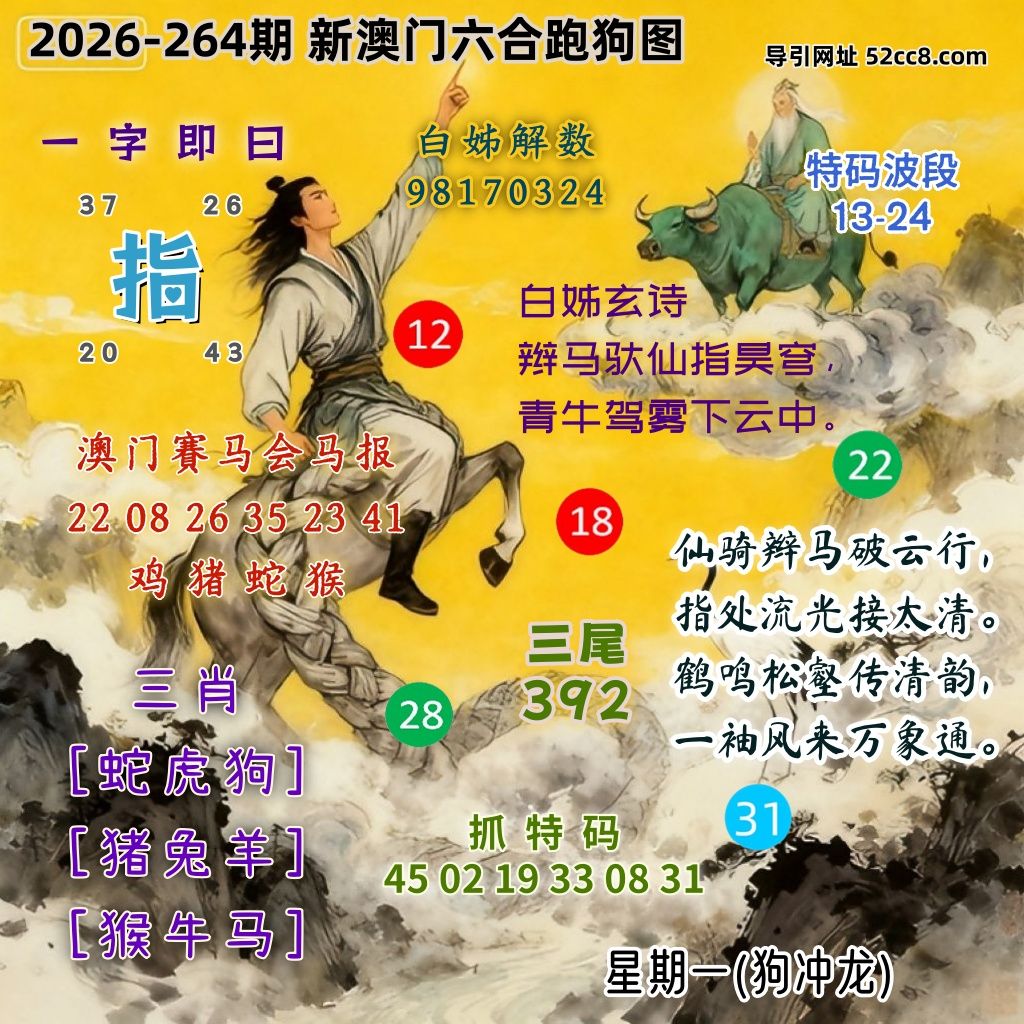 新澳门六合跑马图264期