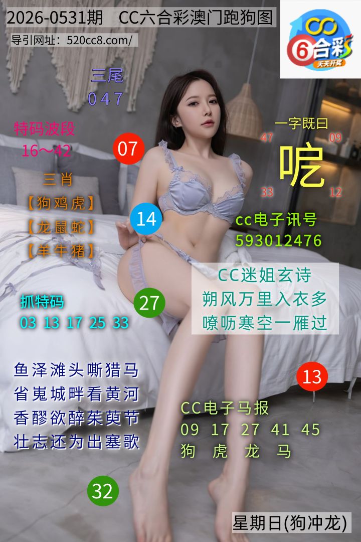 CC六合澳门跑马图0531期