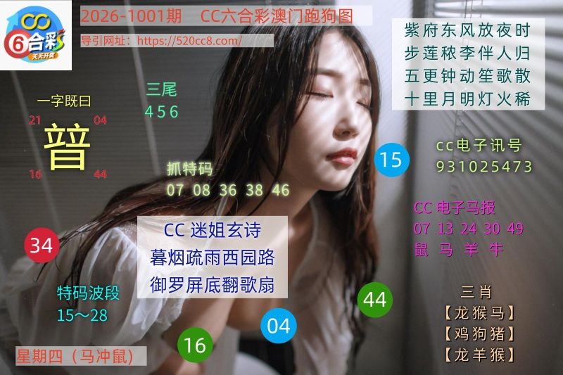 CC六合澳门跑马图1001期